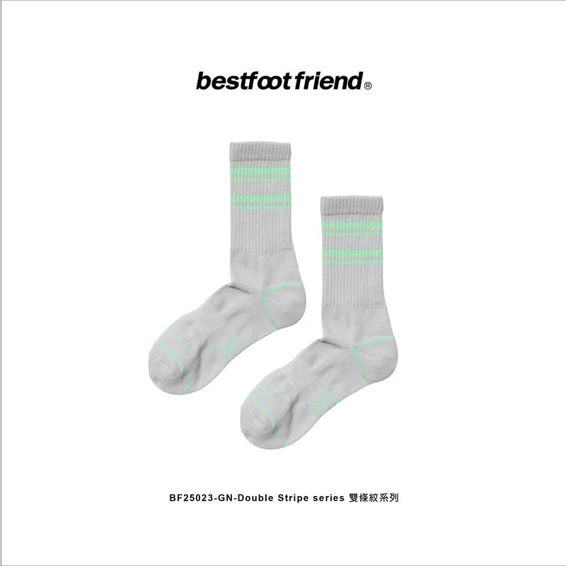 BEST FOOT FRIEND /BFF襪 DOUDLE STEIPE SERIES 雙條紋長襪【PS中壢】-細節圖8