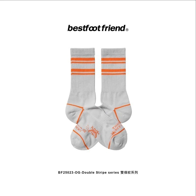 BEST FOOT FRIEND /BFF襪 DOUDLE STEIPE SERIES 雙條紋長襪【PS中壢】-規格圖8