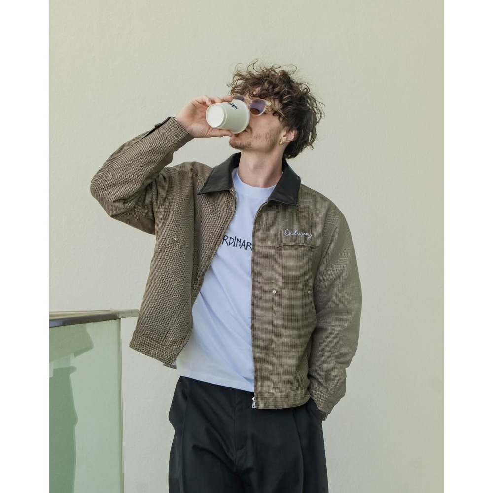 ORDINARY HOUNDSTOOTH COLLAR JACKET 千鳥格狩獵外套 店內價 【PS中壢】-細節圖3