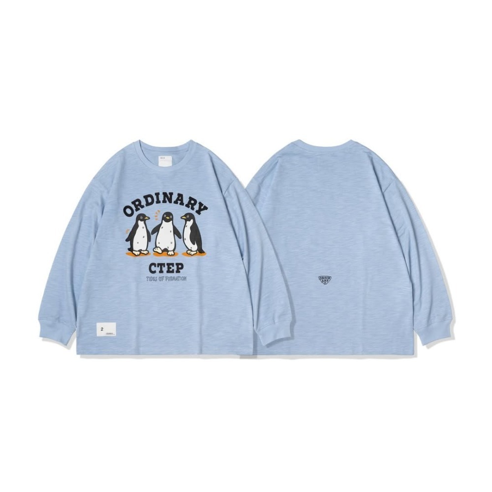 ORDINARY “PAPA“ CREW L/S TEE 企鵝夥伴竹節棉長TEE 店內價 【PS中壢】-規格圖3