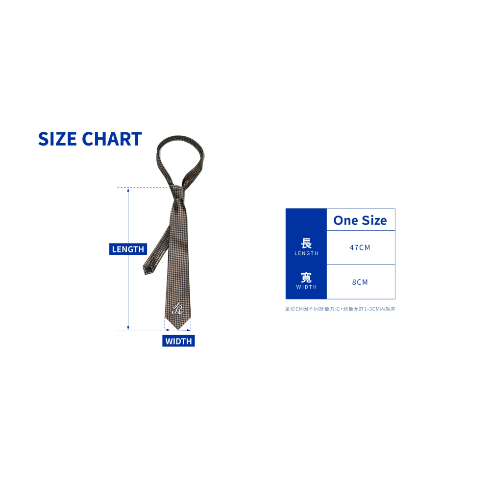 ORDINARY HOUNDSTOOTH TIE 復古千鳥格領帶 店內價【PS中壢】-細節圖7