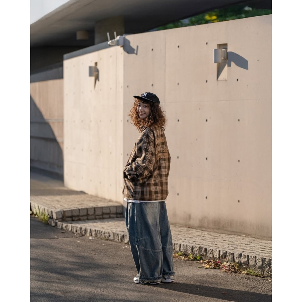 ORDINARY EMBROIDERED PLAID SHIRT電繡重磅格紋襯衫 店內價 【PS中壢】-細節圖3