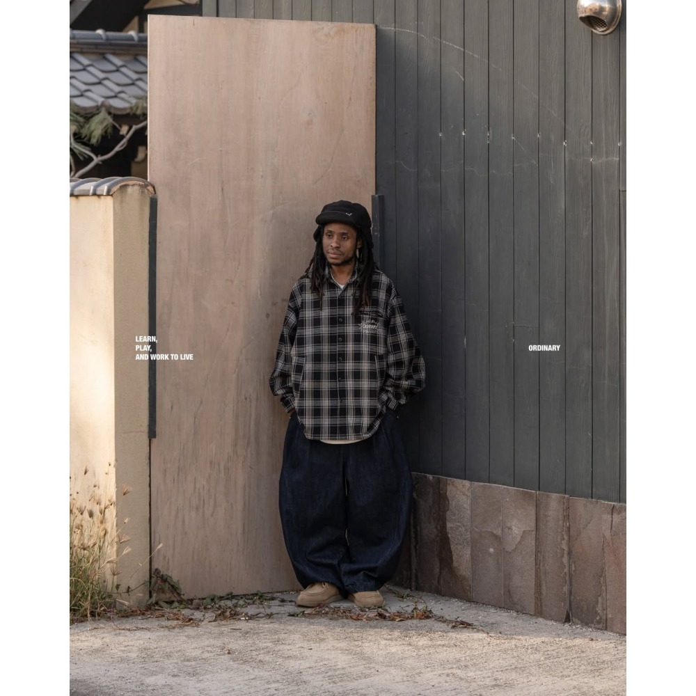 ORDINARY EMBROIDERED PLAID SHIRT電繡重磅格紋襯衫 店內價 【PS中壢】-細節圖6