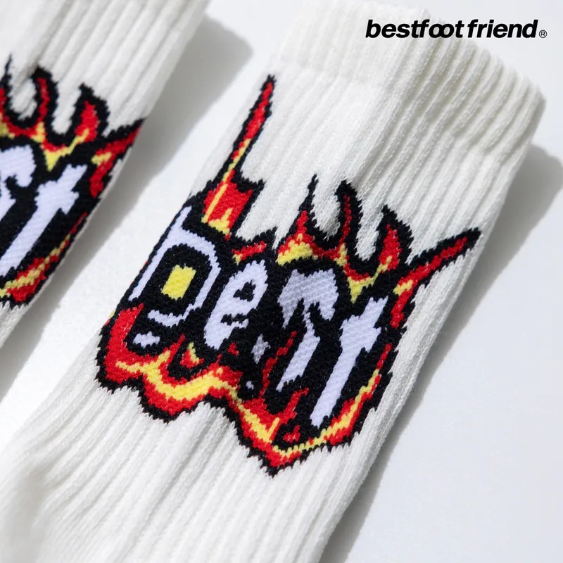 BEST FOOT FRIEND /BFF襪 Flame font_火焰字體BFF襪【PS中壢】-細節圖6