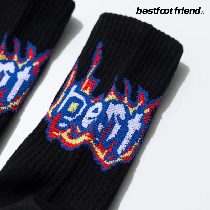 BEST FOOT FRIEND /BFF襪 Flame font_火焰字體BFF襪【PS中壢】-細節圖10