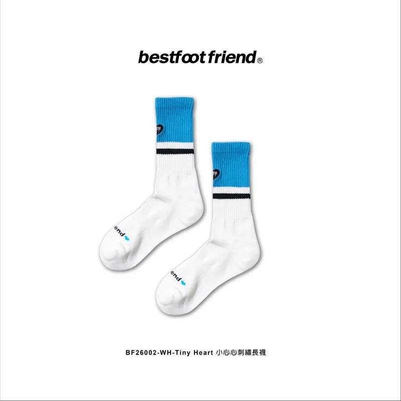 BEST FOOT FRIEND /BFF襪 Tiny Heart_小心心刺繡長襪【PS中壢】-細節圖3