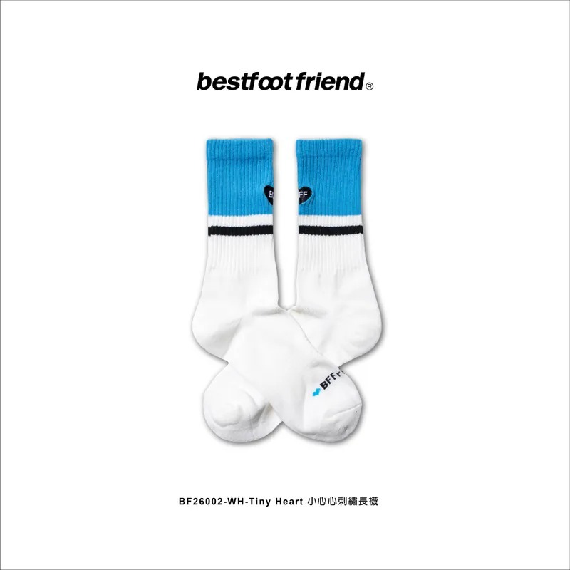 BEST FOOT FRIEND /BFF襪 Tiny Heart_小心心刺繡長襪【PS中壢】-細節圖4