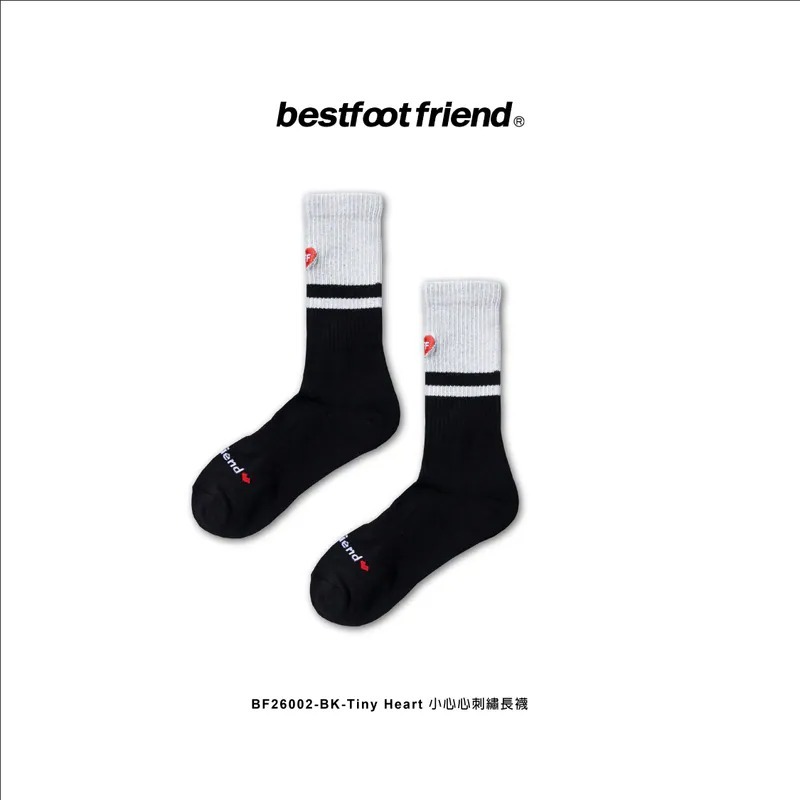 BEST FOOT FRIEND /BFF襪 Tiny Heart_小心心刺繡長襪【PS中壢】-細節圖8