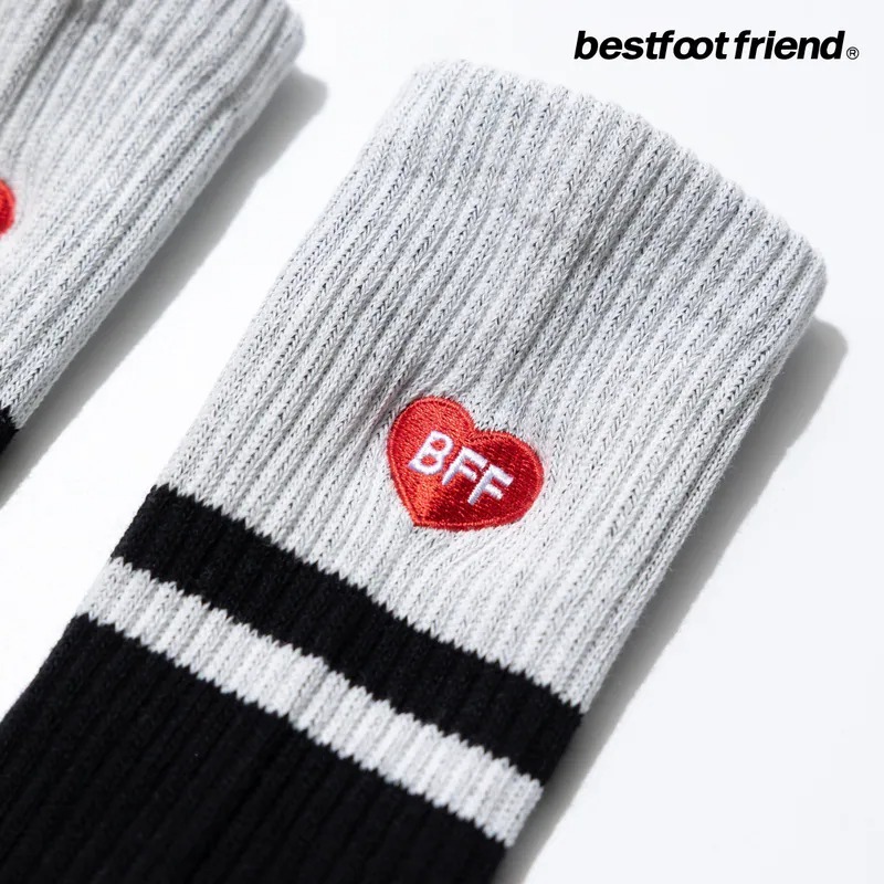BEST FOOT FRIEND /BFF襪 Tiny Heart_小心心刺繡長襪【PS中壢】-細節圖9