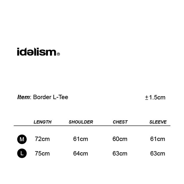 IDEALISM IDE BORDER L-TEE 條文長T 店內價 【PS中壢】-細節圖6