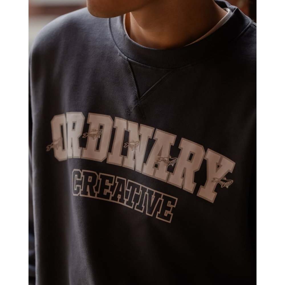 ORDINARY WHALE LOGO SWEATSHIRT 經典學院LOGO鯨魚電繡大學TEE 店內價 【PS中壢】-細節圖9