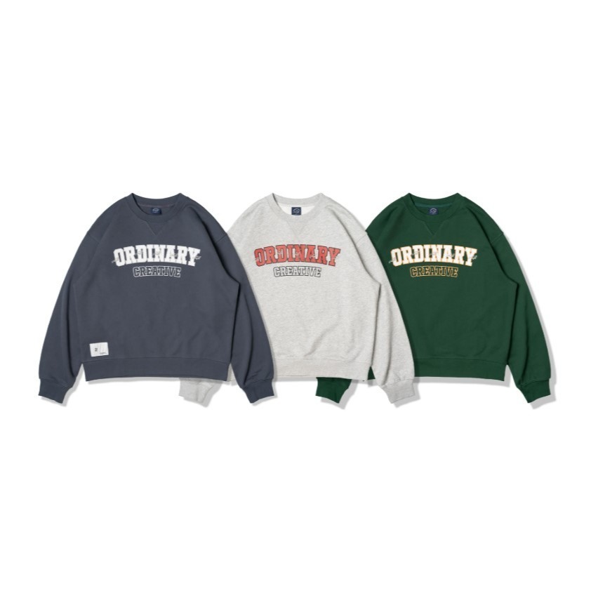 ORDINARY WHALE LOGO SWEATSHIRT 經典學院LOGO鯨魚電繡大學TEE 店內價 【PS中壢】-細節圖10