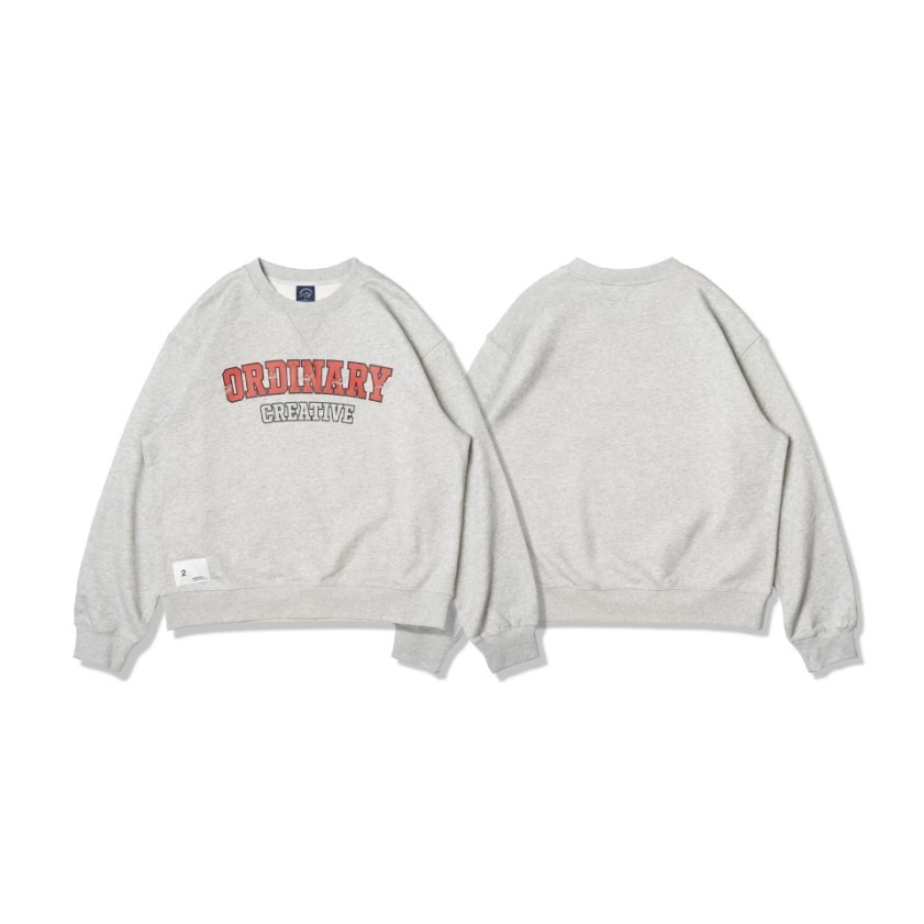 ORDINARY WHALE LOGO SWEATSHIRT 經典學院LOGO鯨魚電繡大學TEE 店內價 【PS中壢】-規格圖1