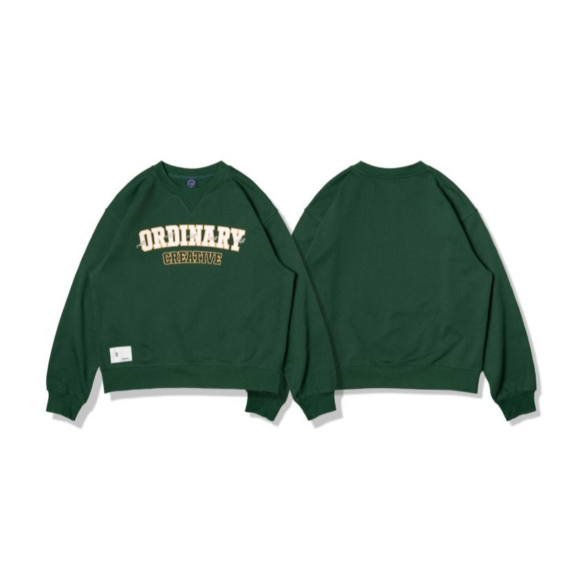 ORDINARY WHALE LOGO SWEATSHIRT 經典學院LOGO鯨魚電繡大學TEE 店內價 【PS中壢】-規格圖2
