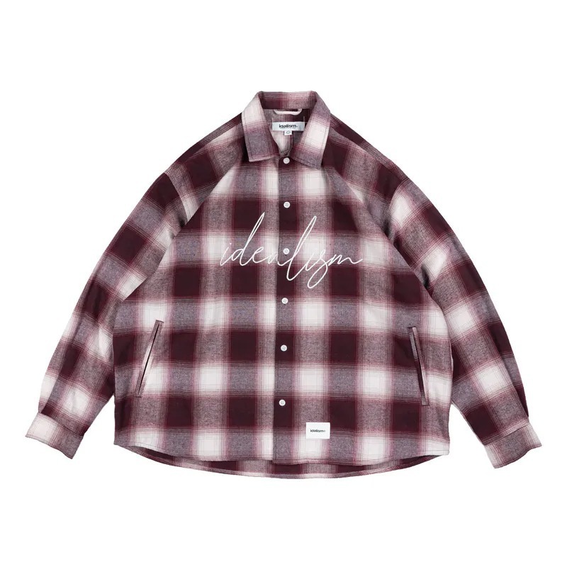 IDEALISM IDE Check L-Shirt 法蘭絨 復古格紋長袖襯衫  店內價 【PS中壢】-規格圖2