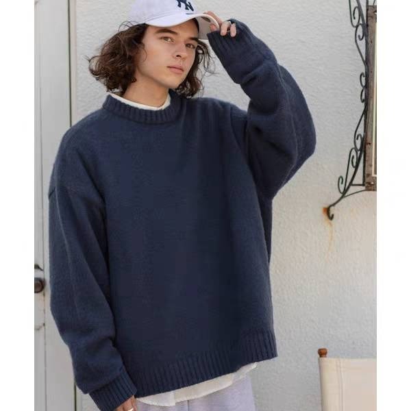 日本 MONO MART 基礎馬海毛圓領毛衣 寬鬆針織衫【PS中壢】-細節圖3