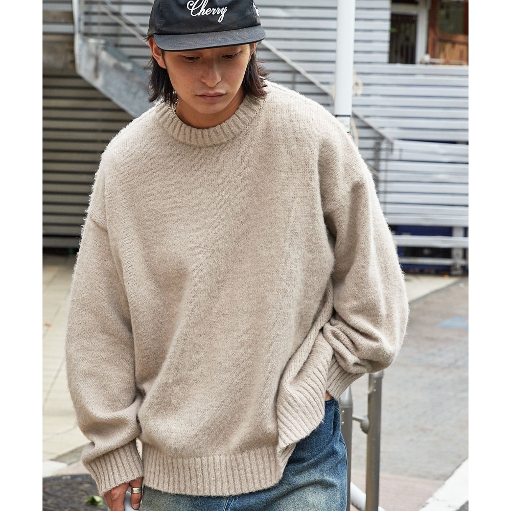 日本 MONO MART 基礎馬海毛圓領毛衣 寬鬆針織衫【PS中壢】-規格圖10