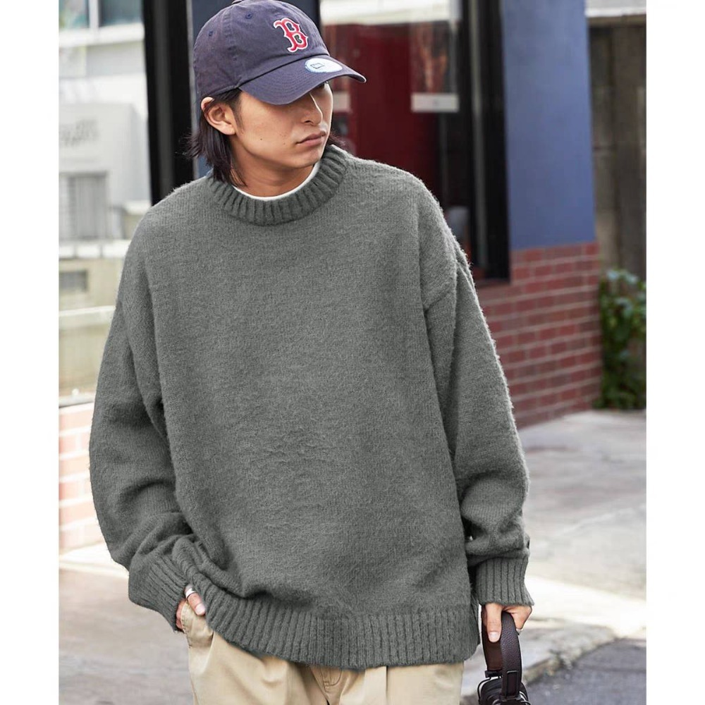 日本 MONO MART 基礎馬海毛圓領毛衣 寬鬆針織衫【PS中壢】-規格圖10