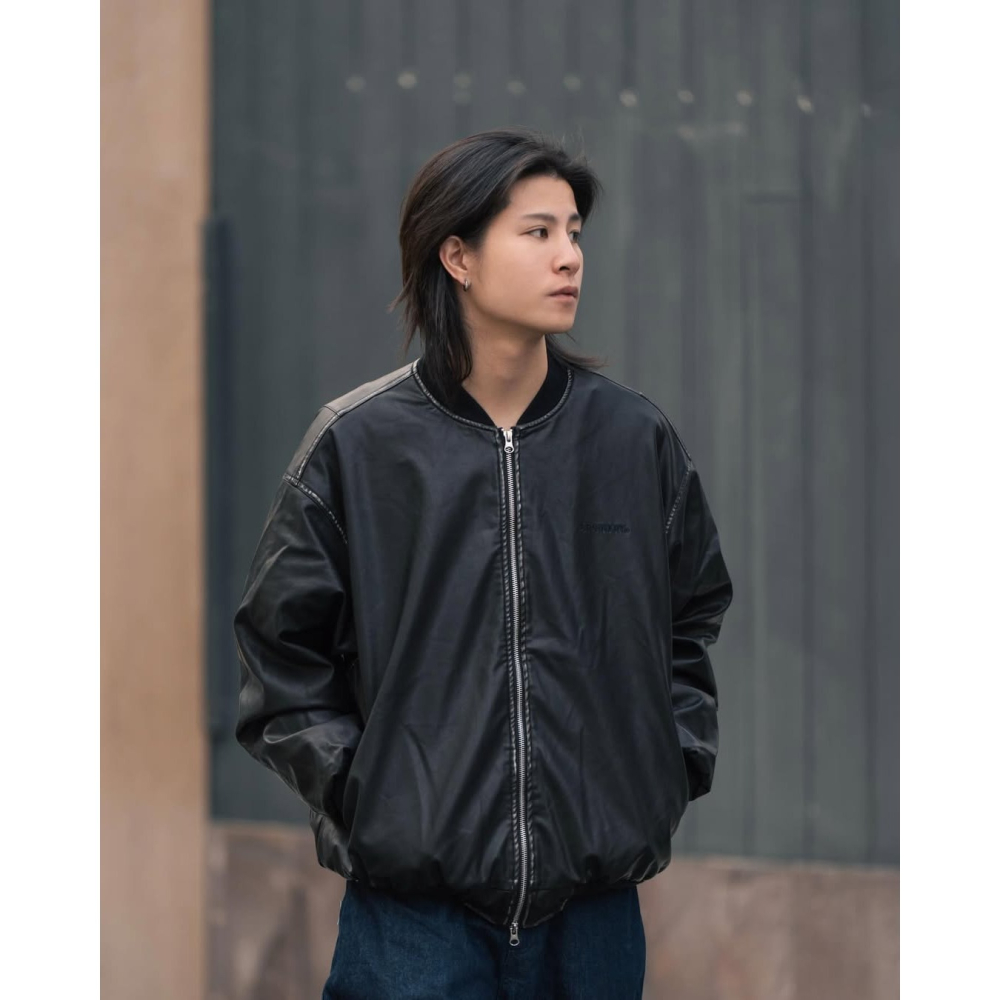 ORDINARY WASHED LEATHER FLIGHT JACKET 水洗舊化改良B2皮衣 店內價 【PS中壢】-細節圖2