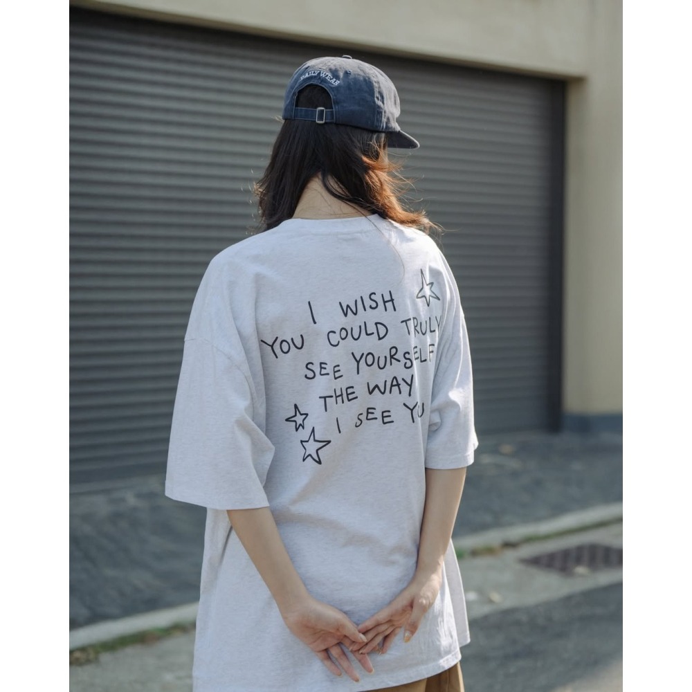 ORDINARY STAR SLOGAN TEE 手繪星星標語短TEE 短袖【PS中壢】店內價-細節圖4