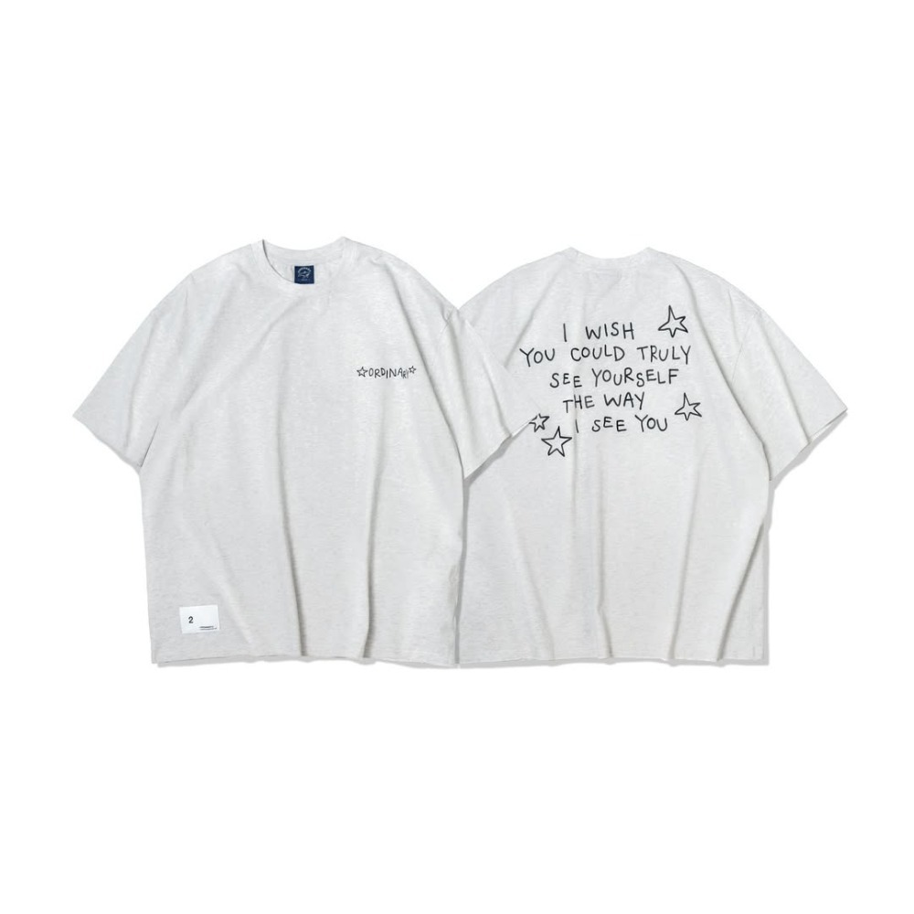 ORDINARY STAR SLOGAN TEE 手繪星星標語短TEE 短袖【PS中壢】店內價-規格圖9