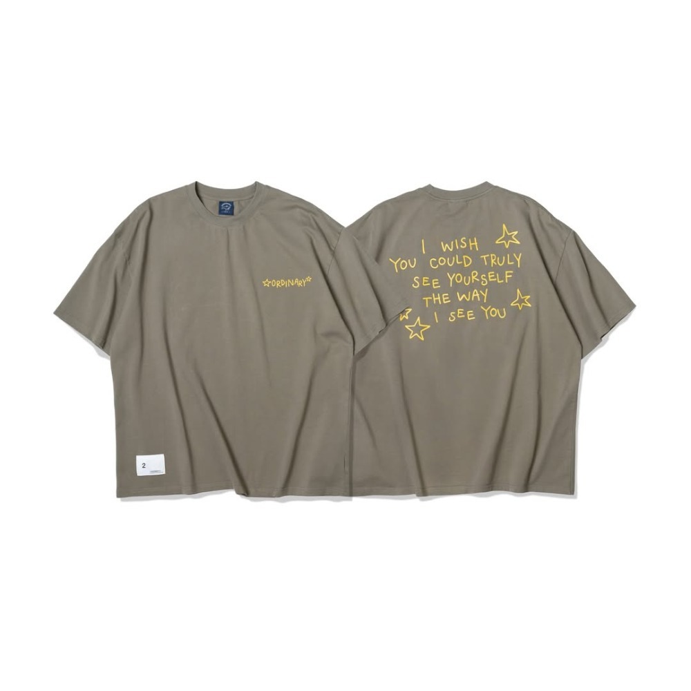 ORDINARY STAR SLOGAN TEE 手繪星星標語短TEE 短袖【PS中壢】店內價-規格圖9
