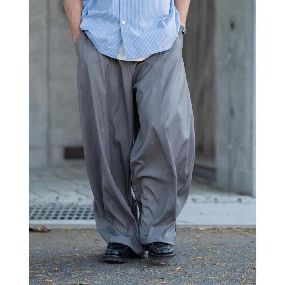 ORDINARY 3D CURVED WIDE-LEG SLACKS 立體彎刀闊腿西裝褲  長褲【PS中壢】店內價-細節圖6