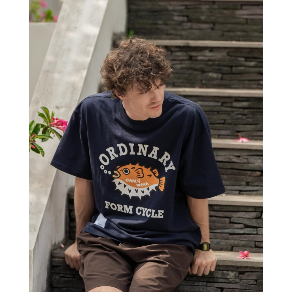 ORDINARY PUFFERFISH COLLEGE TEE 美式河豚竹節棉短TEE【PS中壢】店內價-細節圖7