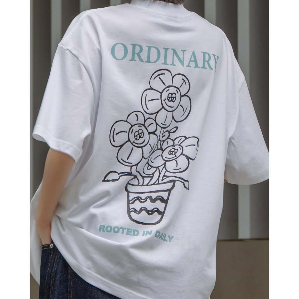 ORDINARY HANDDRAWN FLOWER TEE 手繪花朵塗鴉短TEE【PS中壢】店內價-細節圖4