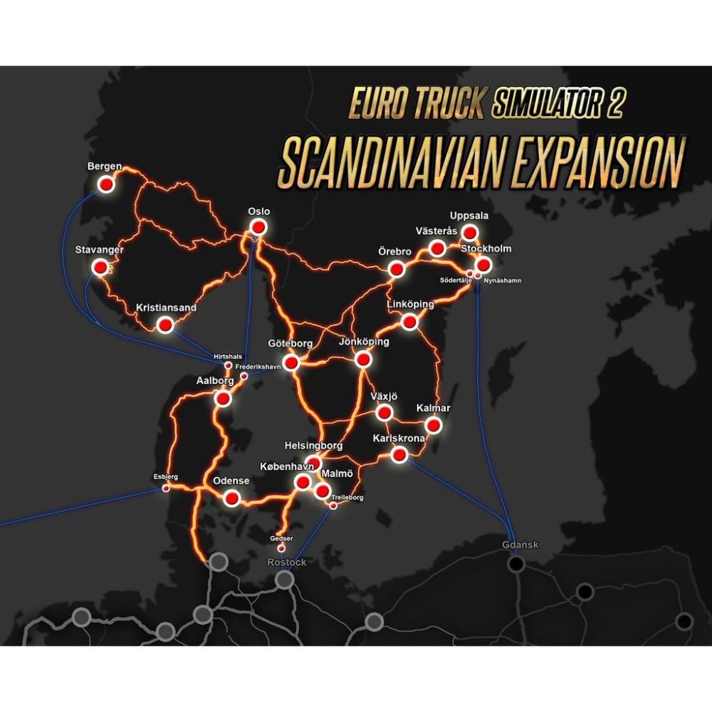 【官方序號】歐洲卡車模擬2 北歐 Euro Truck Simulator 2 Scandinavia STEAM-細節圖2