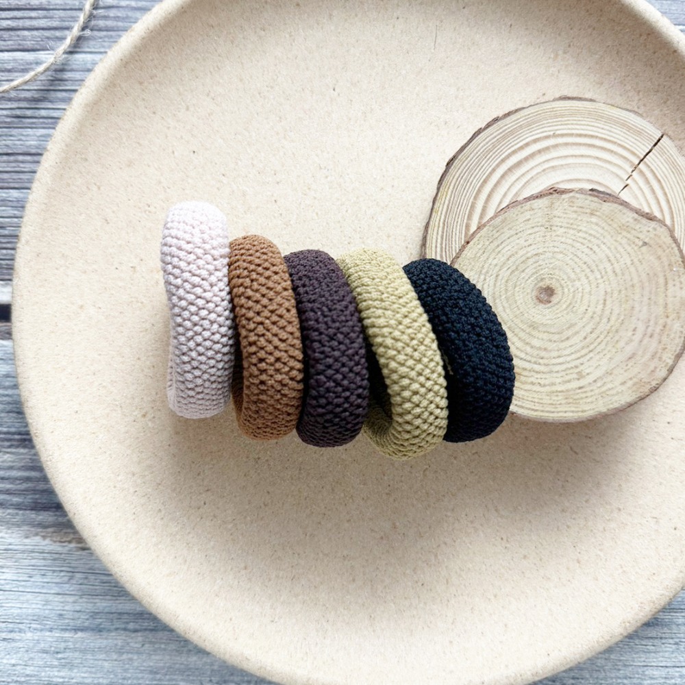 【思黛兒KOREA STYLE】韓國髮飾 胖胖圈無接縫 綁頭髮 彈性 基本款  飾品-細節圖4