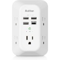 【雷恩精選】全新現貨 美國 Addtam USB-C 壁式充電器 電湧保護 3A-4.5A 5插座 4USB-規格圖10