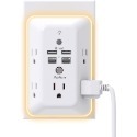 【雷恩精選】全新現貨 美國 Addtam USB-C 壁式充電器 電湧保護 3A-4.5A 5插座 4USB-規格圖10