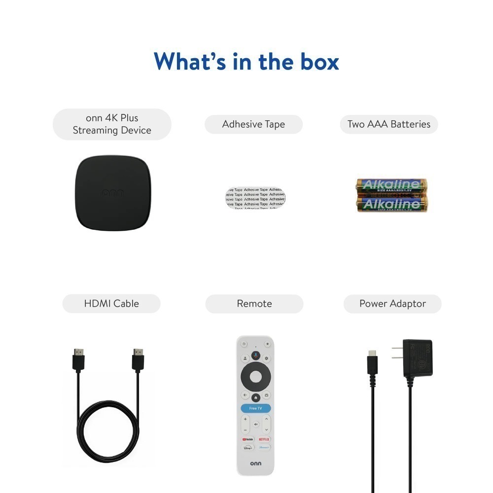 【雷恩精選】全新現貨 onn Google TV 4K Plus(2025年版)及4K版電視盒-規格圖5