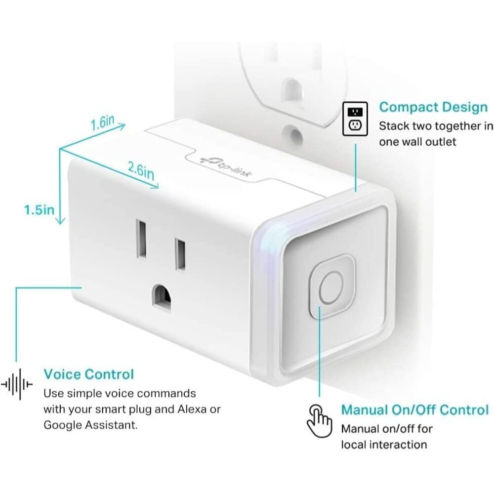 【雷恩精選】現貨 美國原裝 TP-Link Kasa Smart Plug Mini 智慧插頭 語音控制-細節圖2