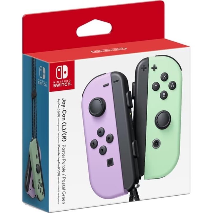 【東晶電玩】 Switch NS Switch Joy-Con 左右手把 控制器組 淡雅紫／淡雅綠(全新、公司貨)-細節圖2