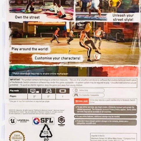 【東晶電玩】 任天堂 Switch NS 街頭足球 Street Power Soccer 中英文版(全新、現貨)-細節圖2