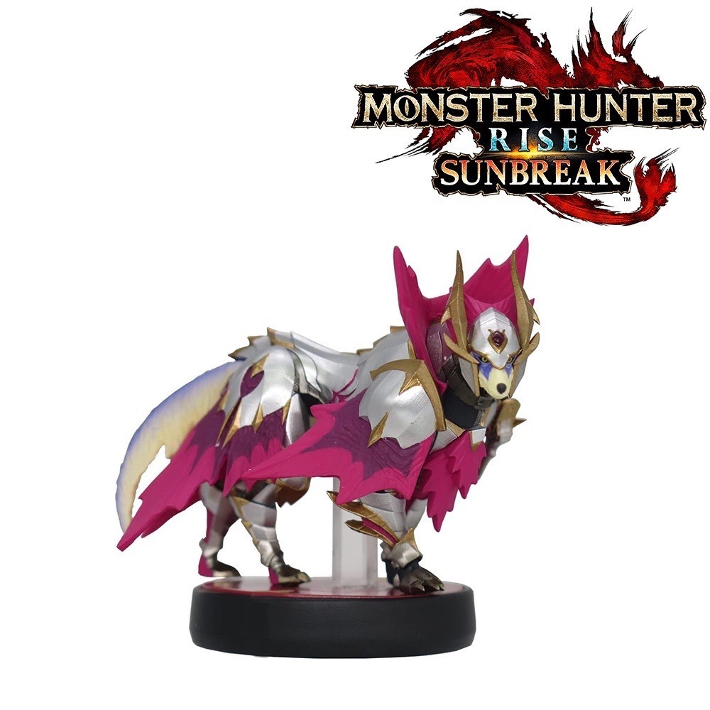 【東晶電玩】 amiibo 公仔 魔物獵人崛起 破曉 爵銀龍 爵銀龍貓 爵銀龍犬 三隻1組-細節圖5