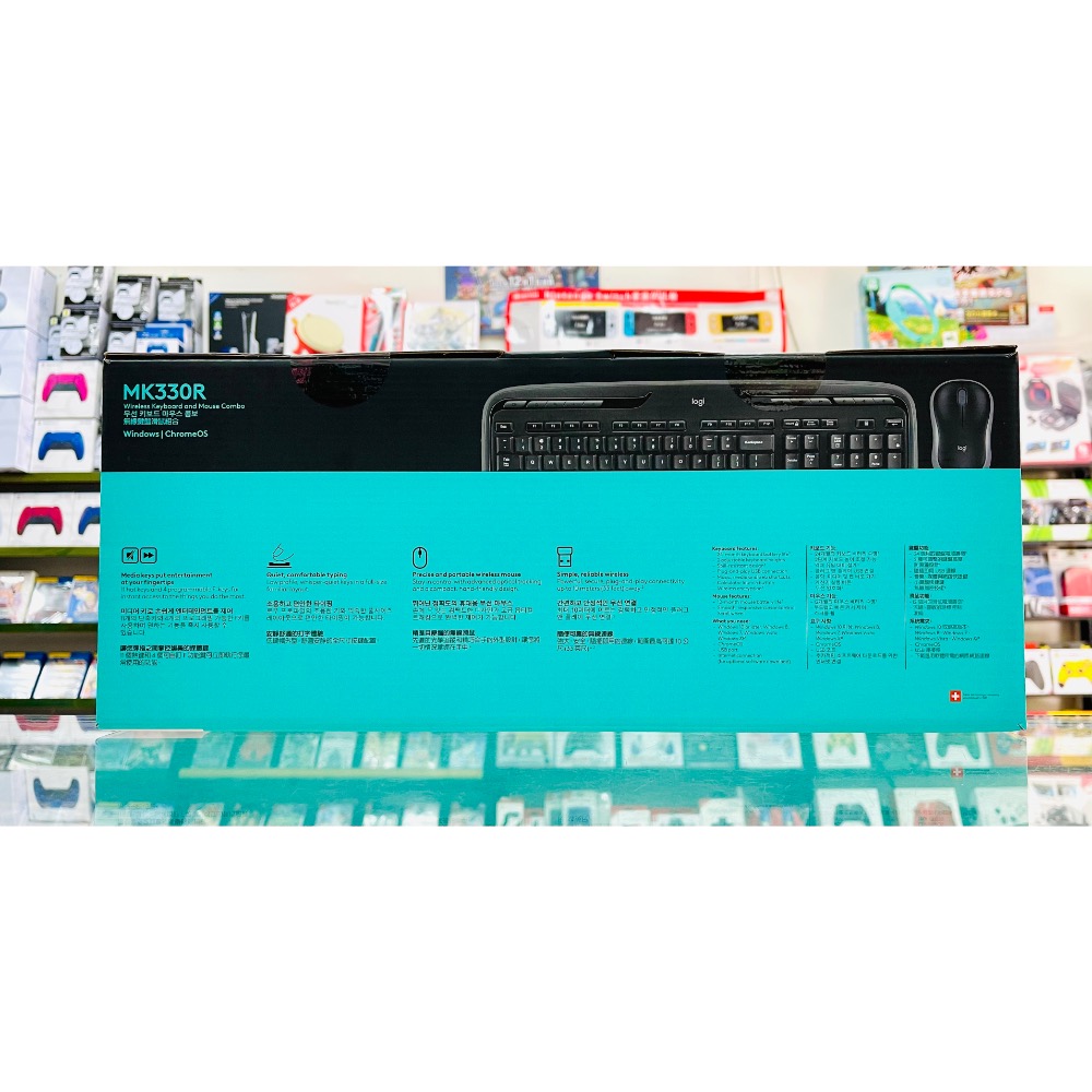 【東晶電玩】 Logitech 羅技 MK330R 無線鍵鼠組 無線鍵盤滑鼠組 鍵盤 滑鼠 文書鍵盤（全新、現貨）-細節圖2