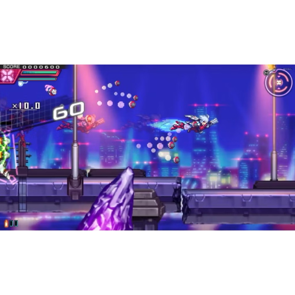 【東晶電玩】 Switch NS 蒼藍雷霆 GUNVOLT 三稜合極版 中文版、附贈預購特典(全新、現貨)-細節圖3