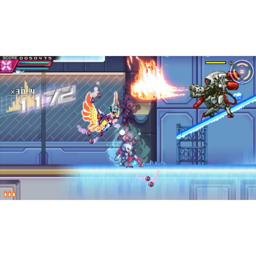 【東晶電玩】 Switch NS 蒼藍雷霆 GUNVOLT 三稜合極版 中文版、附贈預購特典(全新、現貨)-細節圖4