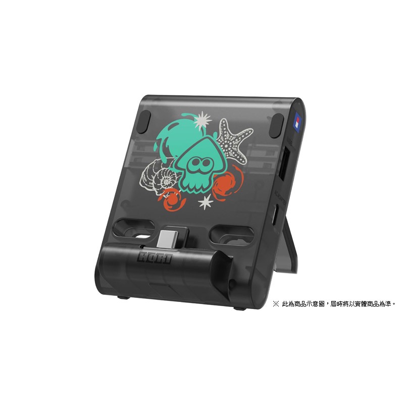 【東晶電玩】 NS2 HORI 斯普拉遁 塗擊隊 特仕 便攜式雙 USB 集線器支架(全新、現貨)-細節圖2