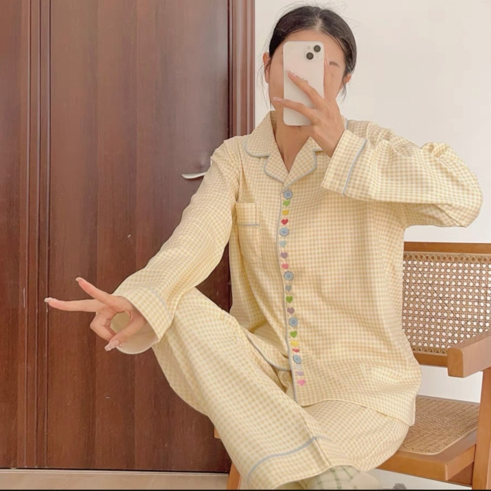 ⁂ 預購 ⁂ 居家舒適可愛睡衣套裝-細節圖2