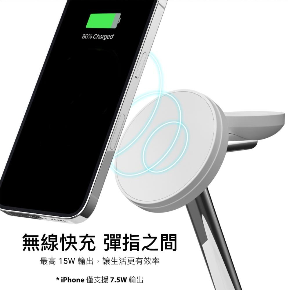 SwitchEasy 魚骨牌 MagPower 四合一磁吸無線充電支架 Apple Watch 充電 無線充電手機架-細節圖4