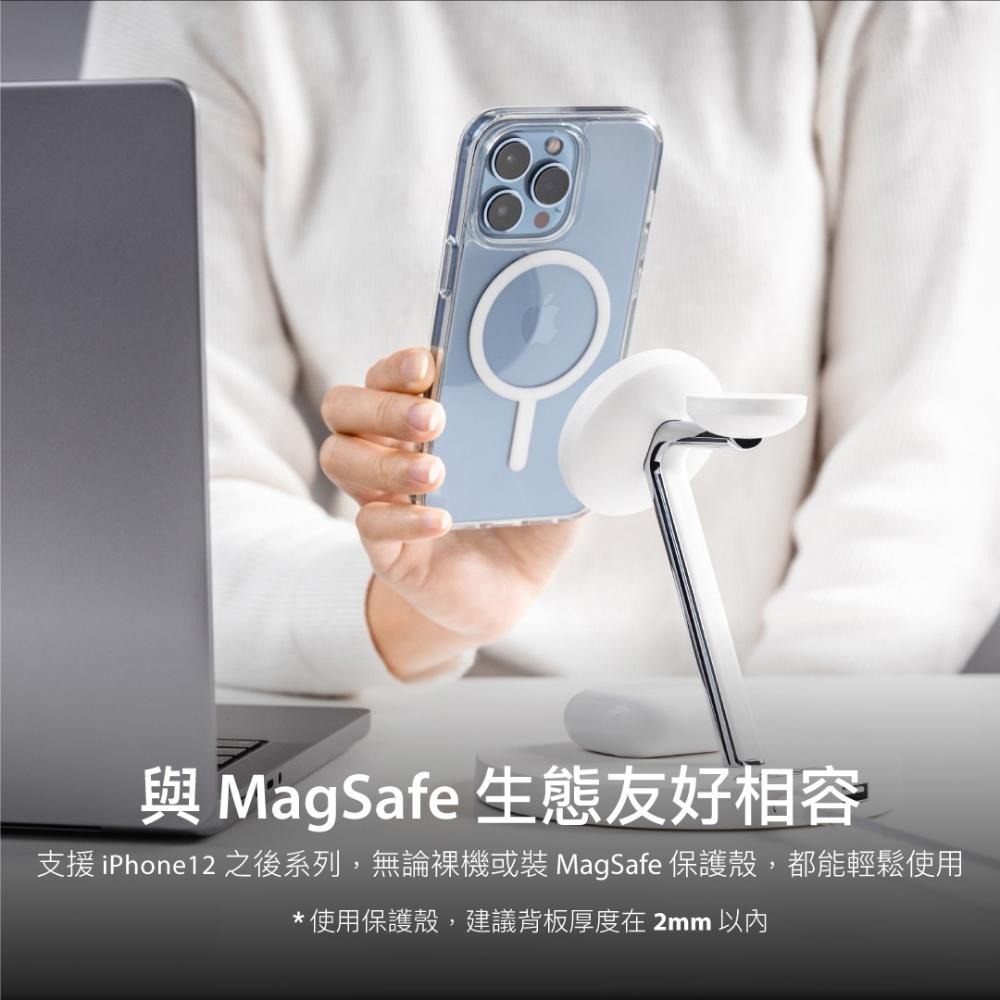 SwitchEasy 魚骨牌 MagPower 四合一磁吸無線充電支架 Apple Watch 充電 無線充電手機架-細節圖6