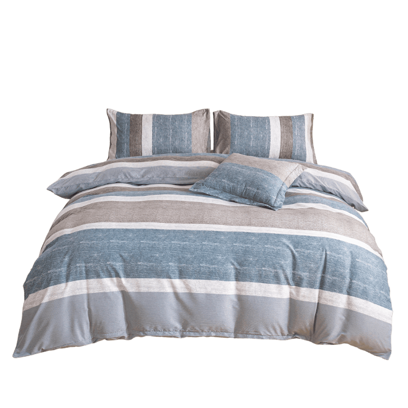 【夢境】MIT 舒柔棉床包組 床包枕套 被套 鋪棉兩用被組 - 流光軌跡-細節圖2