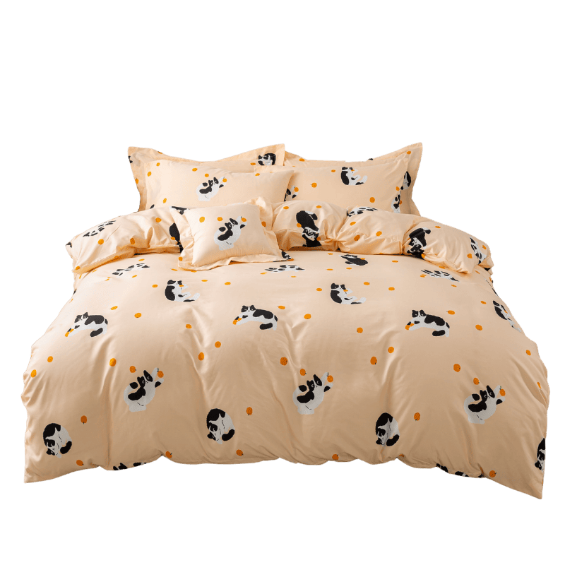 【夢境】MIT 舒柔棉床包組 床包枕套 被套 鋪棉兩用被組 - 玩桔貓-細節圖2