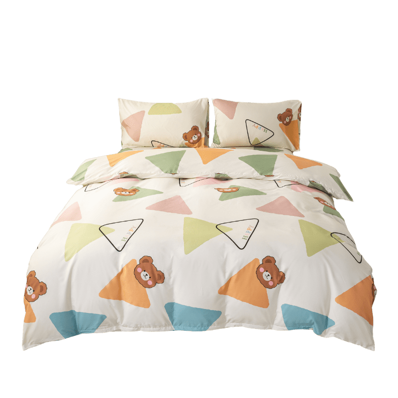 【夢境】MIT 舒柔棉床包組 床包枕套 被套 鋪棉兩用被 - 淘氣熊-細節圖2