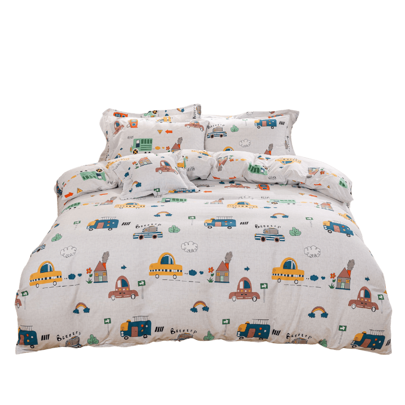 【夢境】MIT 舒柔棉床包組 床包枕套 被套 鋪棉兩用被 - 汽車城-細節圖2