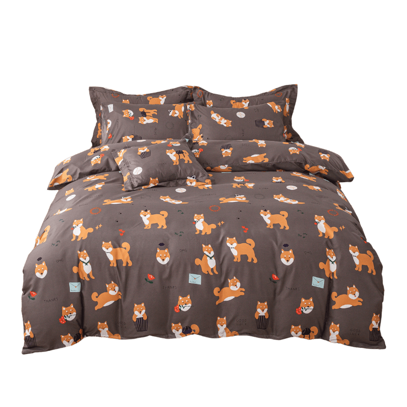 【夢境】MIT 舒柔棉床包組 床包枕套 被套 鋪棉兩用被 - 逗逗小柴-細節圖2